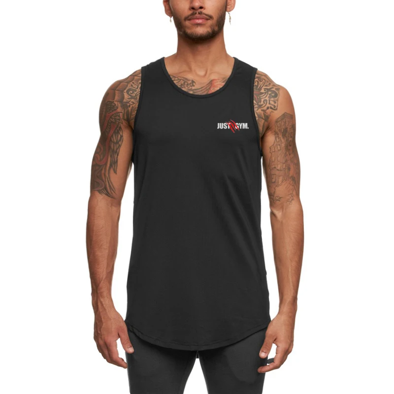 

Summer Graphics Men Fitness Running Vest Gym Sleeveless Shirt Slim Fit Tank Sport Tops Workout Fitness Bodybuilding Training