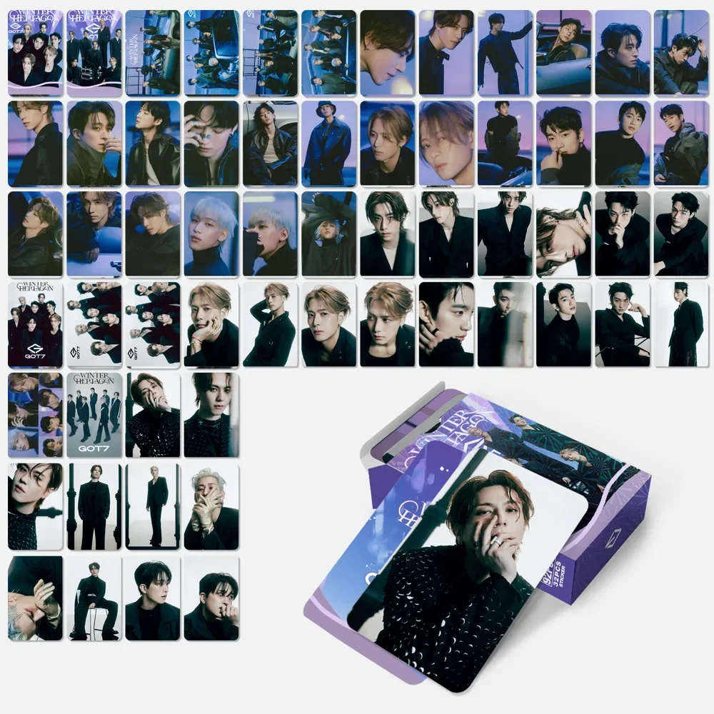 92 шт./компл. GOT7 Idol новый альбом WINTERHEPTAGON Lomo Cards Jackson Jay B JinYoung Mark HD Printd фотокарты и