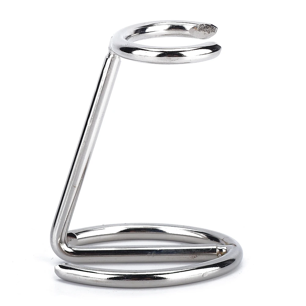 

Men Shaving Brush Stainless Steel Stand Razor Holder for Salon Home Travel Use