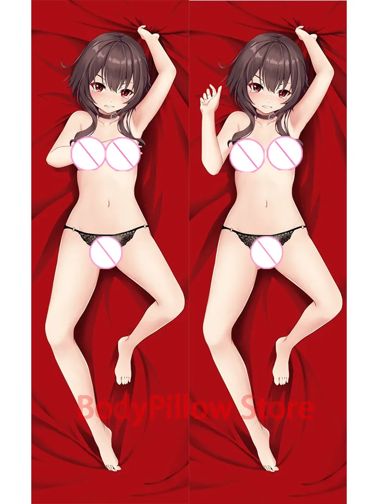 

Dakimakura megumin Japanese Anime 2WAY Hugging Body Sexy Otaku Pillowcase Cushion Cover