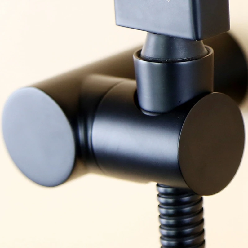 Description Picture 6 of itemBathroom Shower Head Bracket Brass Wall-Mounted Black Durable Portable Shower Holder Bath Accessories