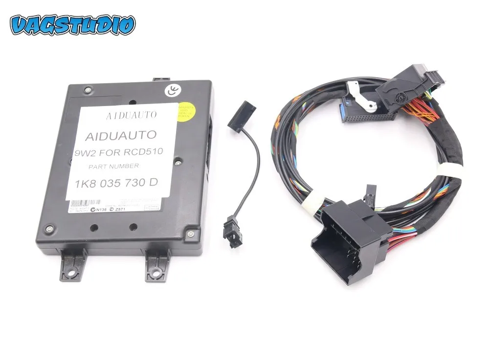 

Модуль 9W2 Bluetooth + жгут проводов с микрофоном 1K8 035 730 D для V W Golf MK6 J etta MK5 Fit RCD510