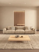 minimalist technology cloth sofa straight row modern simple luxury living room japanese silent style furniture