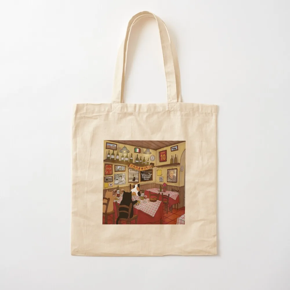 Журнал кота в Риме - Сумка-тоут Райтория Романа большая сумка-тоут сумка холщовая