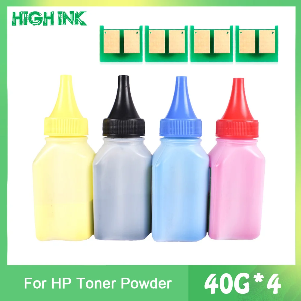 Чип + Тонер-порошок для HP CF540A 203A картридж цветной LaserJet Pro M254nw 254dw MFP M280nw M281fdw 281fdn