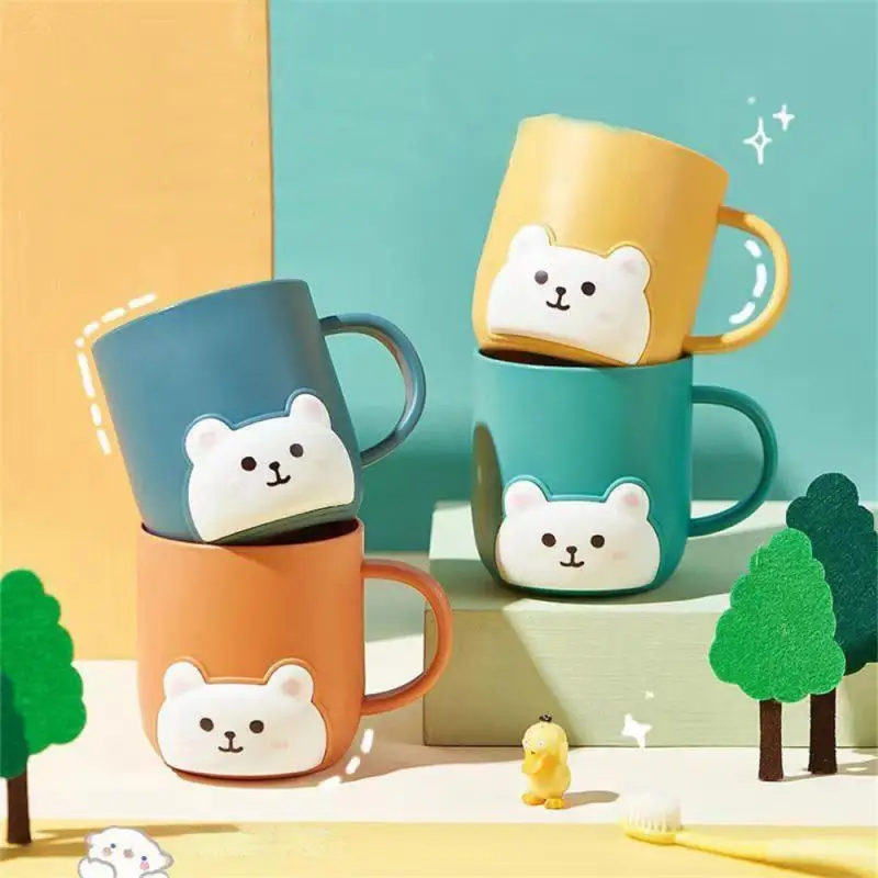 

Bear Cup Modern Minimalist Large Capacity Generic Cup Body Environmental Protection Tooth Glass Water Cup Wear-resistant New