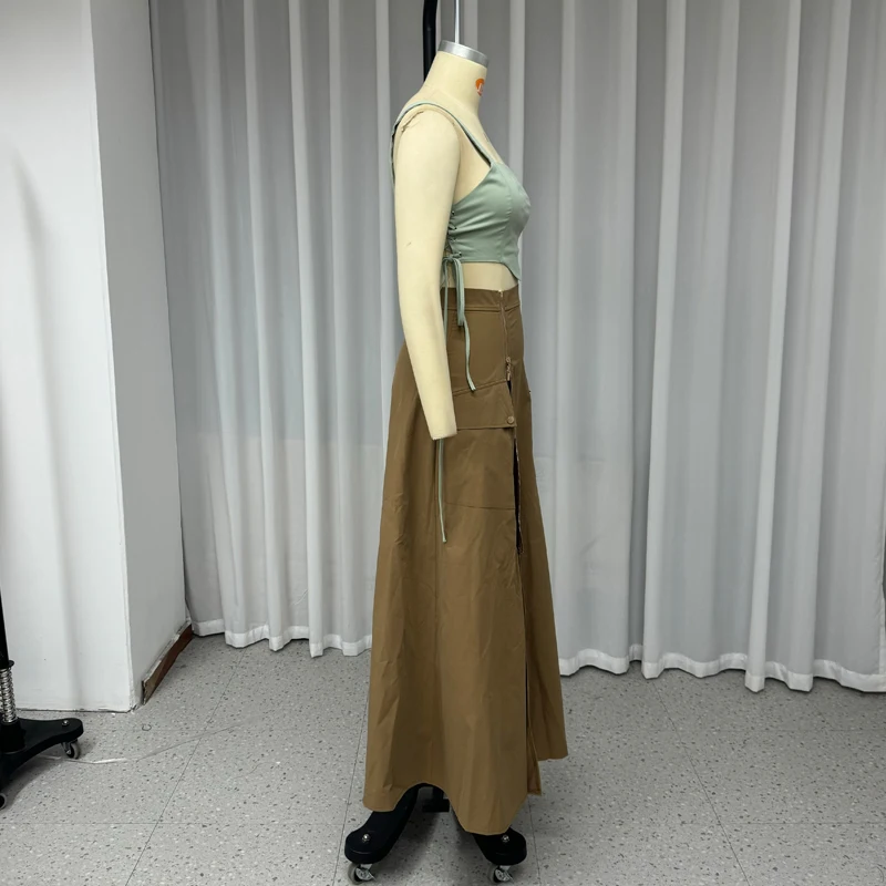 WAYTOBELE Женский летний комплект топ и юбка полиэстер