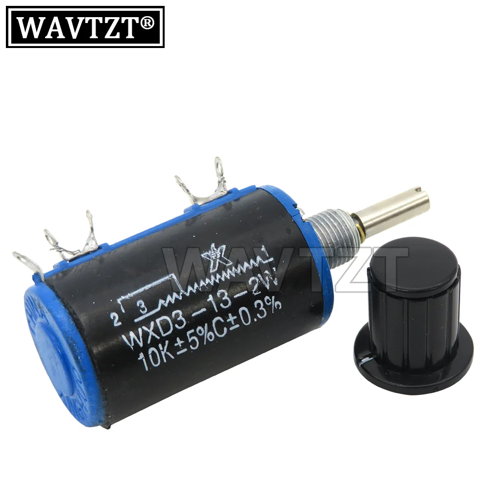 

Potentiometer WXD3-13-2W 1Set( 1PCS WXD3-13+ 1PCS Black Knob )100 200 220 1K 2.2K 3.3K 4.7K 5.6K 6.8K 10K 22K 33K 47K 100K Ohm