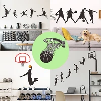 modern pvc home decor wallstickers personality basketball wall decoration switch bedroom living room wallpaper new arrival