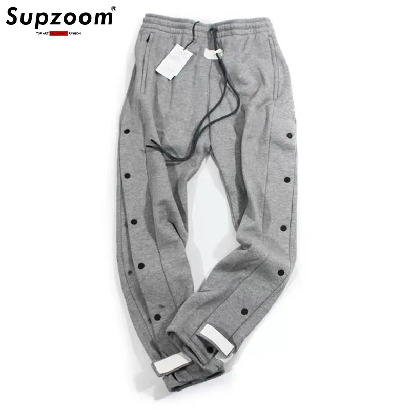 

New Arrival 2023 God Sweatpants Double-breasted Button Popular Leisure Hot Loose Cotton Elastic Waist Full Length Pants