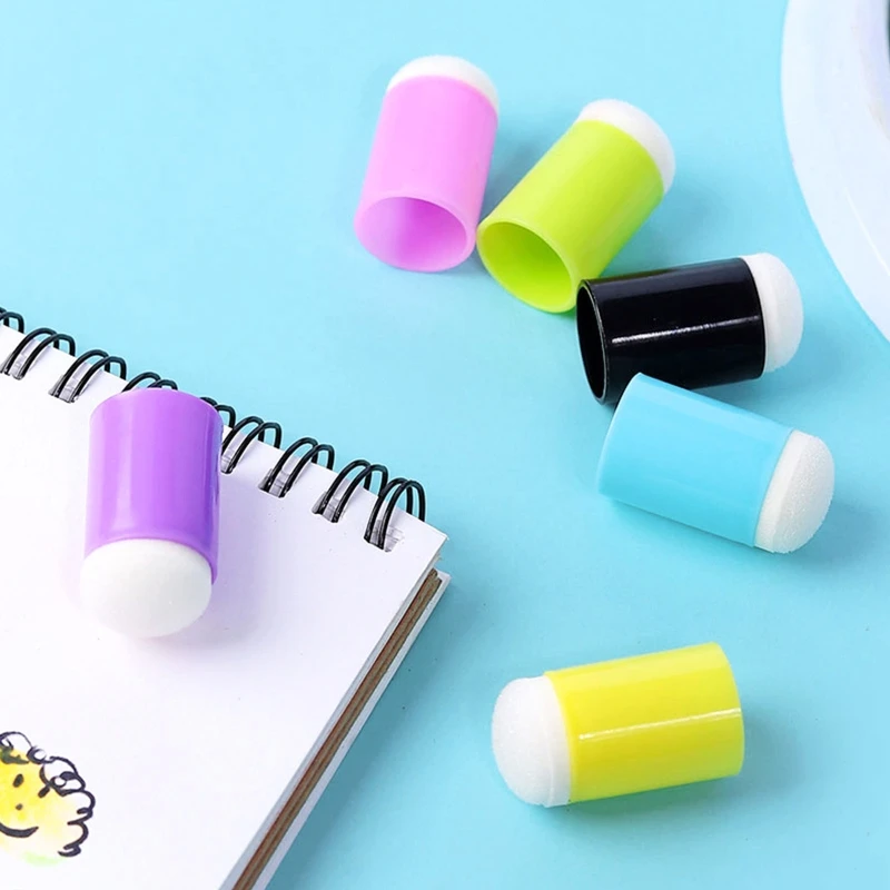 

5Pcs Sponge Daubers Stamping Sponge Brush DIY Scrapbooking Tools for Kid Student