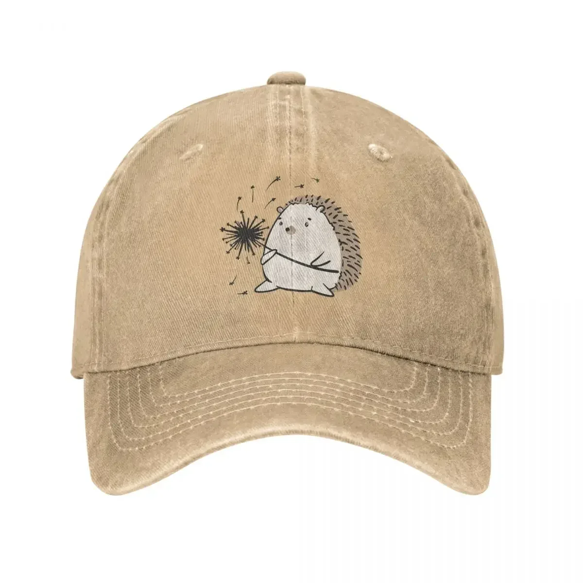 Бейсбольные кепки с одуванчиком и ежиком Snapback потертые джинсовые шляпы уличная