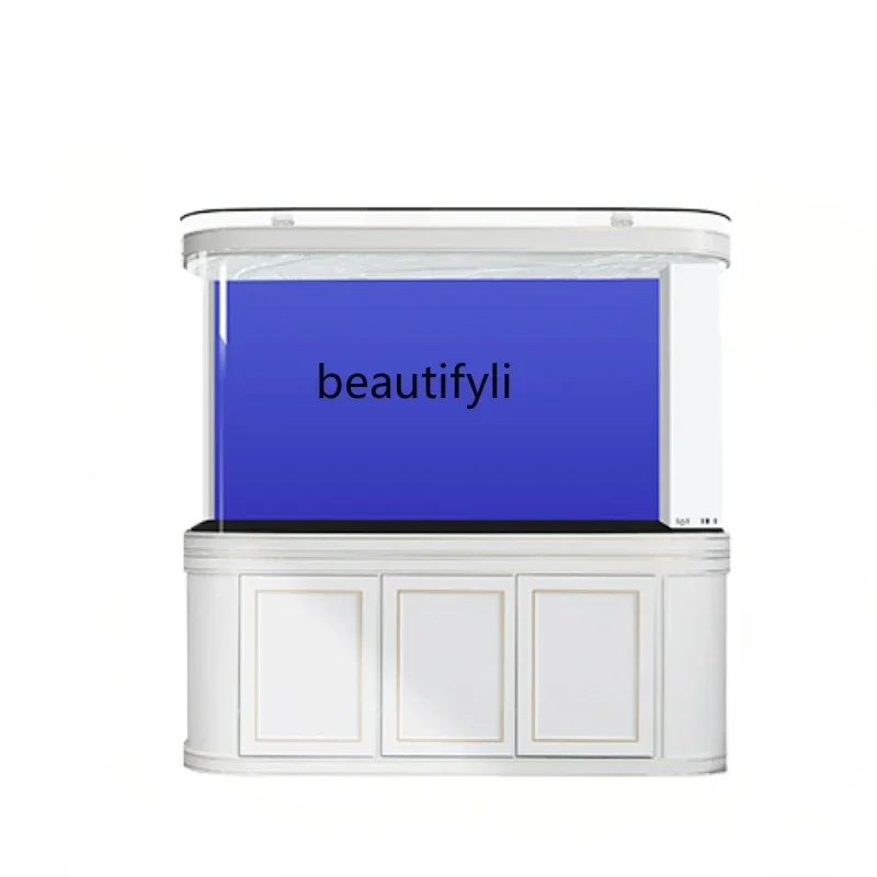 Новый экологический рыбный глобус для гостиной напольный стеклянный светильник