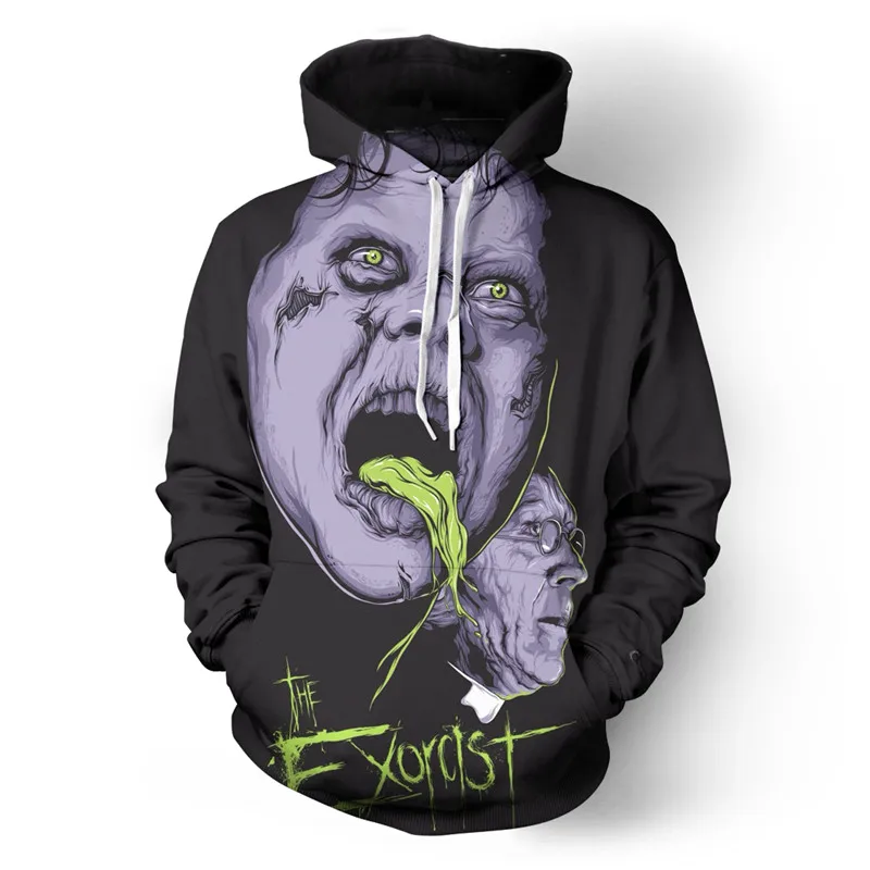 Толстовки SOSHIRL на Хэллоуин забавный праздничный свитшот с капюшоном для косплея