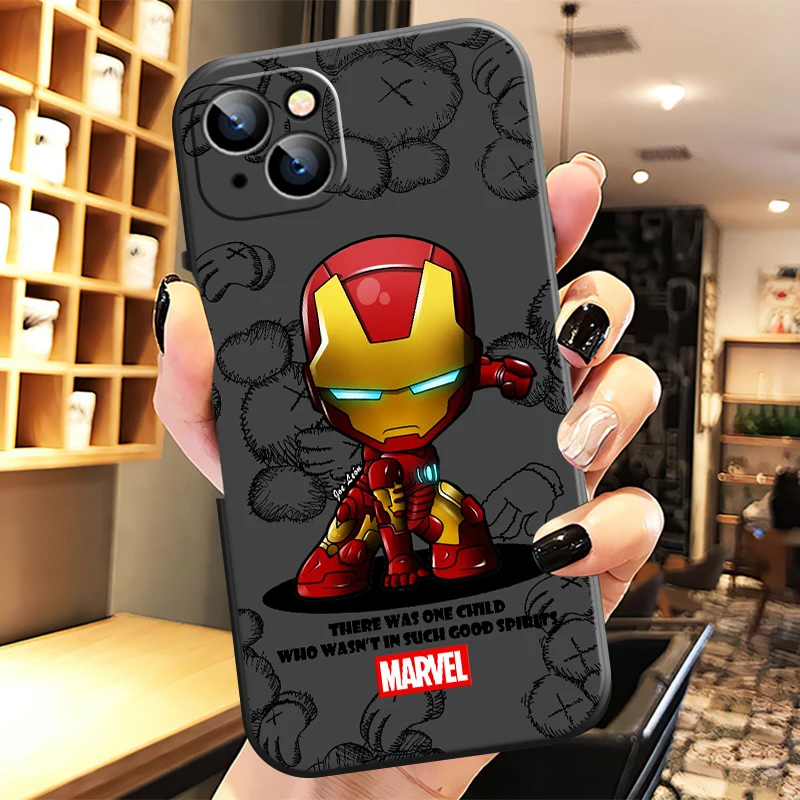 

Marvel Cartoon Spiderman Phone Case For iPhone 13 12 11 6 6S 7 8 Plus X XR 11 Pro XS Max Mini SE For iPhone 12 Cover
