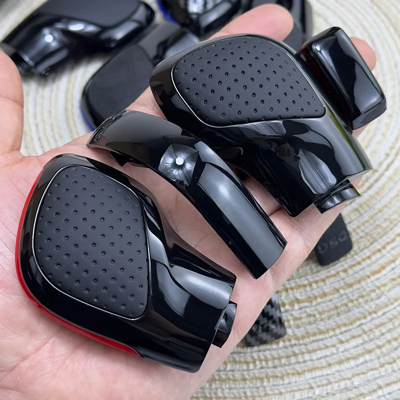 

DSG ручка переключения передач, боковая крышка, черная, хромированная, кожаная, углеродная, DSG ручка переключения передач для Vw Golf 6 7 R GTI Passat B8 CC R20 Jetta Mk6 GLI