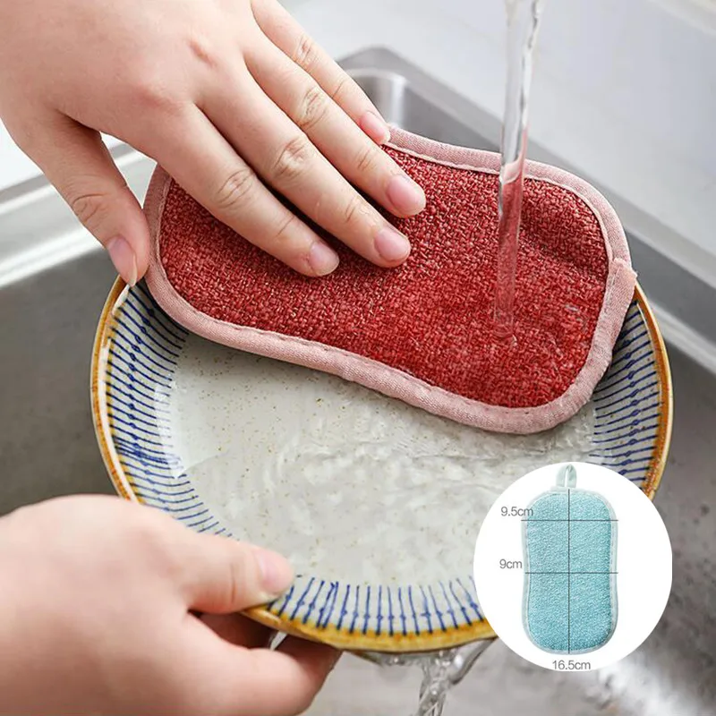 

Kitchen Cleaning Sponges Brush Handle Sponge Bath BottomBathtub Ceramic Dishwashing Cleaning ToolsKitchen Accessories 2022
