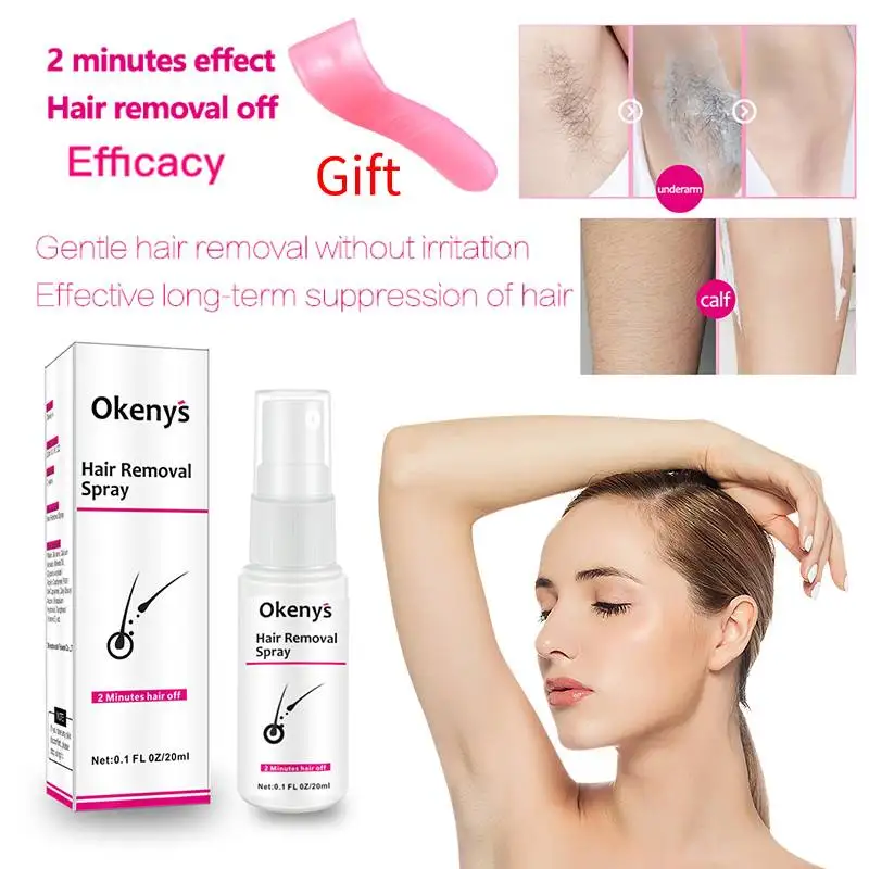 

2Minutes Effect Hair Removal Spray Hair Removal Cream Mild Nourish Smooth Fast Easy Painless High Quality Depilatory Hair Remove