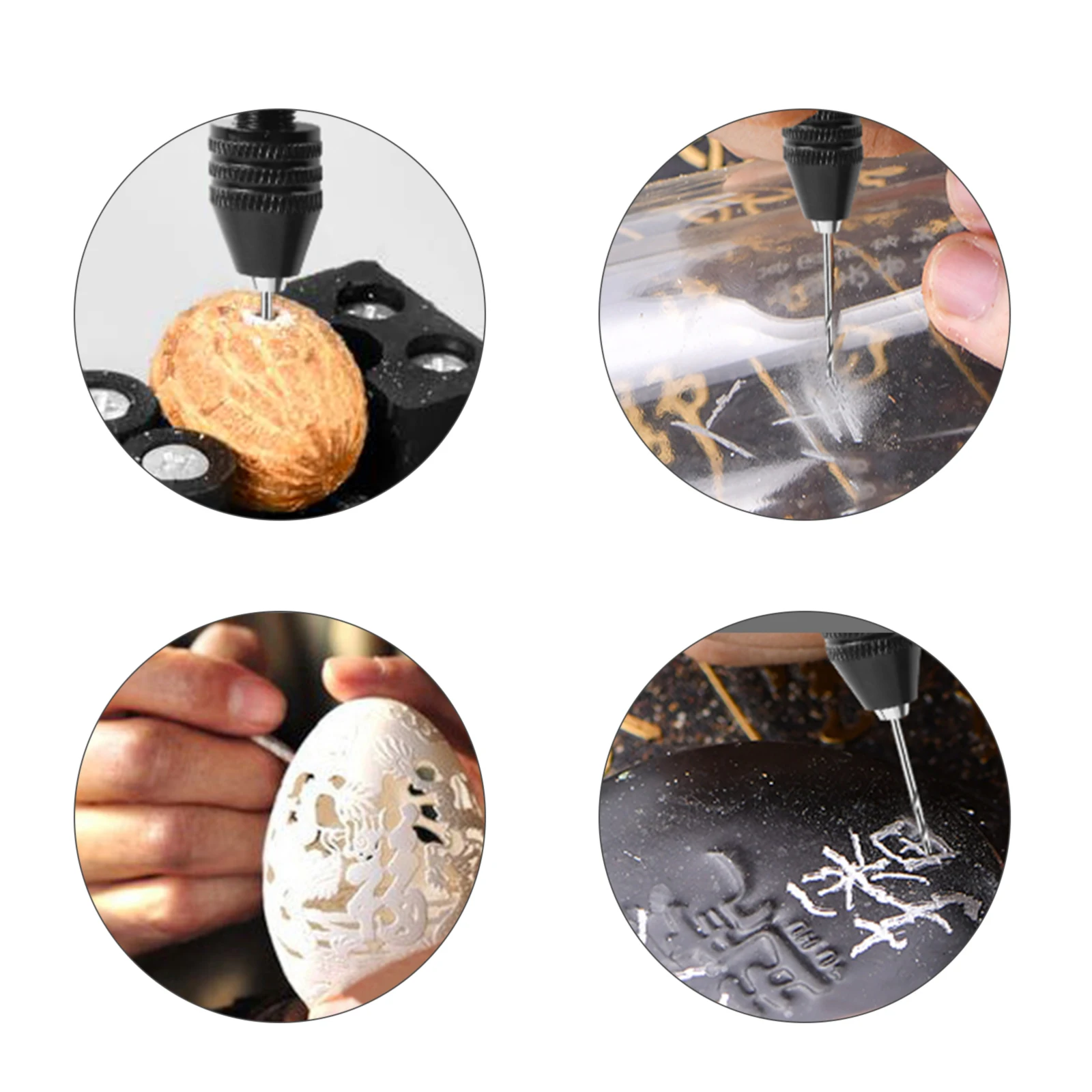 

Manual Drill Efficient Carpenter Fitting Auxiliary Device Handicrafts DIY Woodworking Keyless Chuck Punching Tools