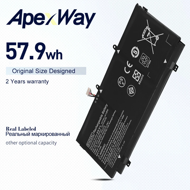 

APEXWAY New SH03XL CN03XL Battery For HP Spectre X360 13-AB002 AC033DX 13-AB001 859026-421 859356-855 HSTNN-LB7L TPN-Q178