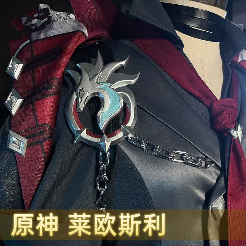 Wriothesley Косплей Костюм Игра Genshin Impact Аниме Мужская одежда Cos Полный комплект наряд