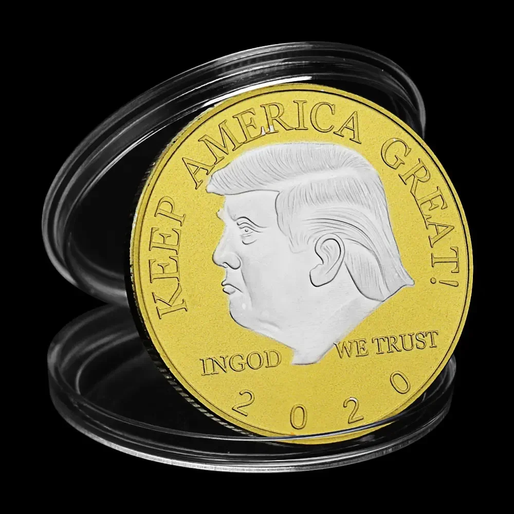 Сувениры Сохранение Америки Великий Дональд Трамп монета и подарки для