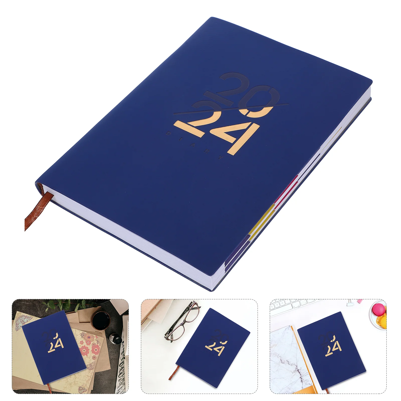 

Notebook 2024 Planner Daily Practical Writing Notepad Year English Agenda Weekly Paper Schedule Recording Pads