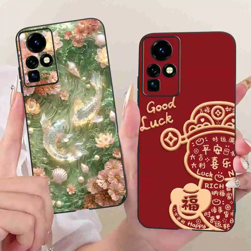 Фото Чехол для Infinix Zero X 2021 6,67 дюйма, модный чехол с рисунком, мягкий чехол из ТПУ, черный чехол для Infinix Zero X Pro X6810 X6811 X6811B, чехлы для телефонов №4