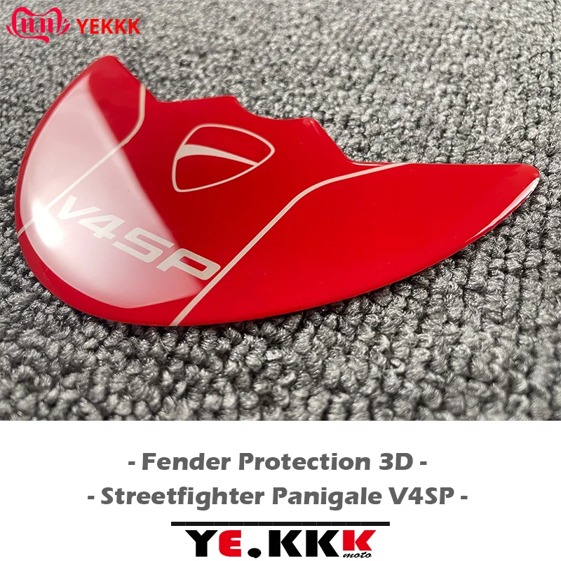 

For Ducati Streetfighter Panigale V4SP V4 V4R V4S V2 Fender Protection 3D Stereo Italy Sticker Decal DUCATI Logo