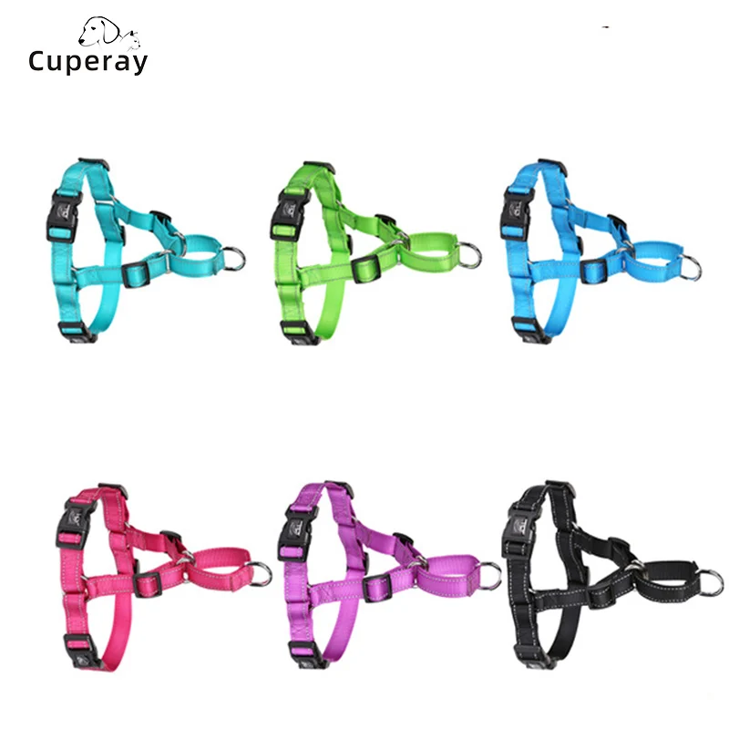 

Nylon Reflective Pet Chest Harness Adjustable Dog Chest Harness To Prevent Bursting Rush Easy for Dogs To Put on And Take Off