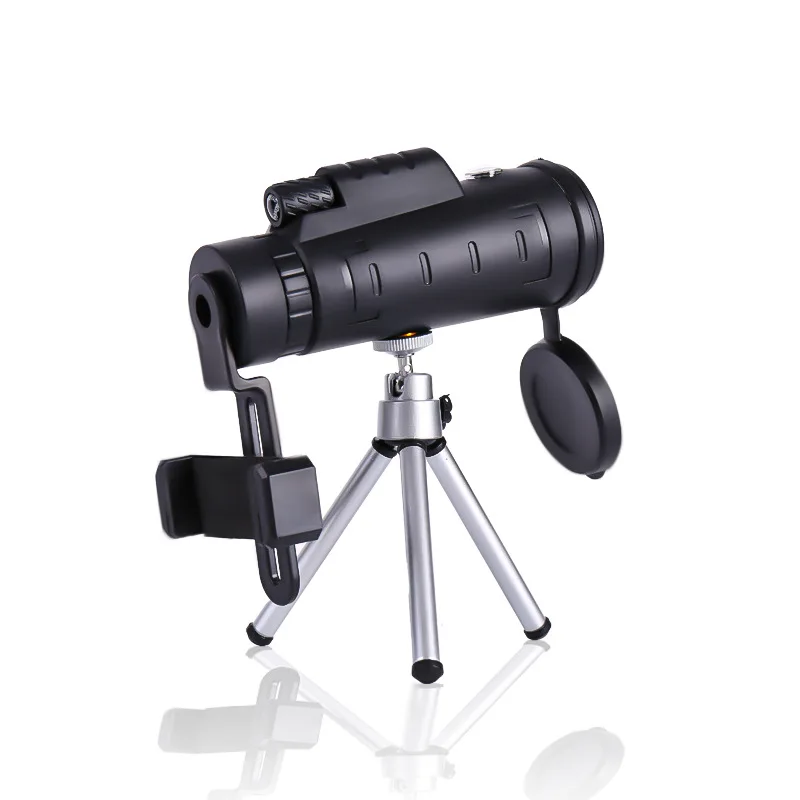 

Telescope Monocular 40X60 Zoom Monocular Binoculars Clear Weak Night Vision Pocket Telescope with SmartPhone Holder for Camping