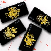anime saint seiya logo phone case for samsung a51 a30s a52 a71 a12 for huawei honor 10i for oppo vivo y11 cover