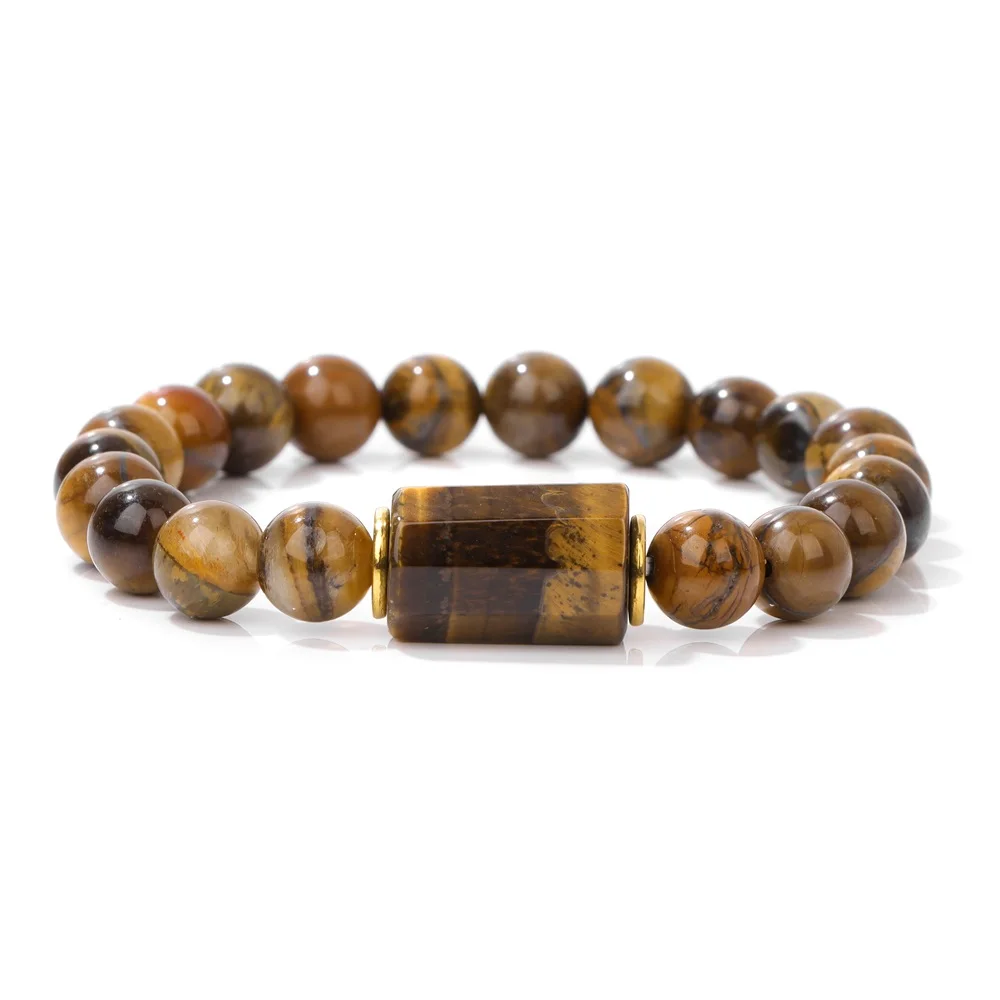 Браслет из бусин Лабрадорита для женщин и мужчин блестящие круглые ювелирные