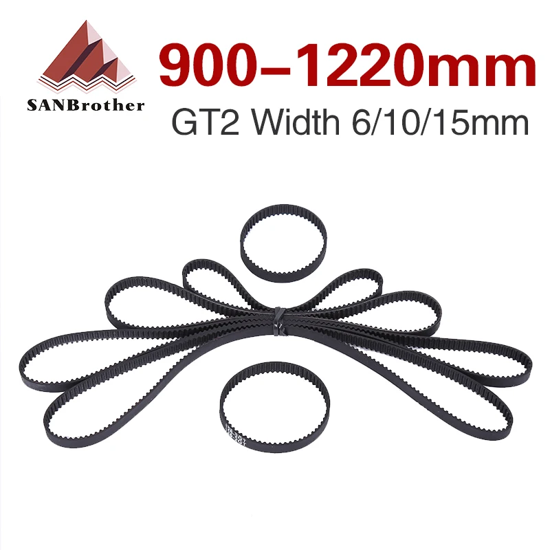 

GT2 Closed Loop Timing Belt Rubber 6/10mm 900 930 950 976 1000 1040 1100 1110 1136 1140 1180 1220mm Synchronous 3D Printer Parts