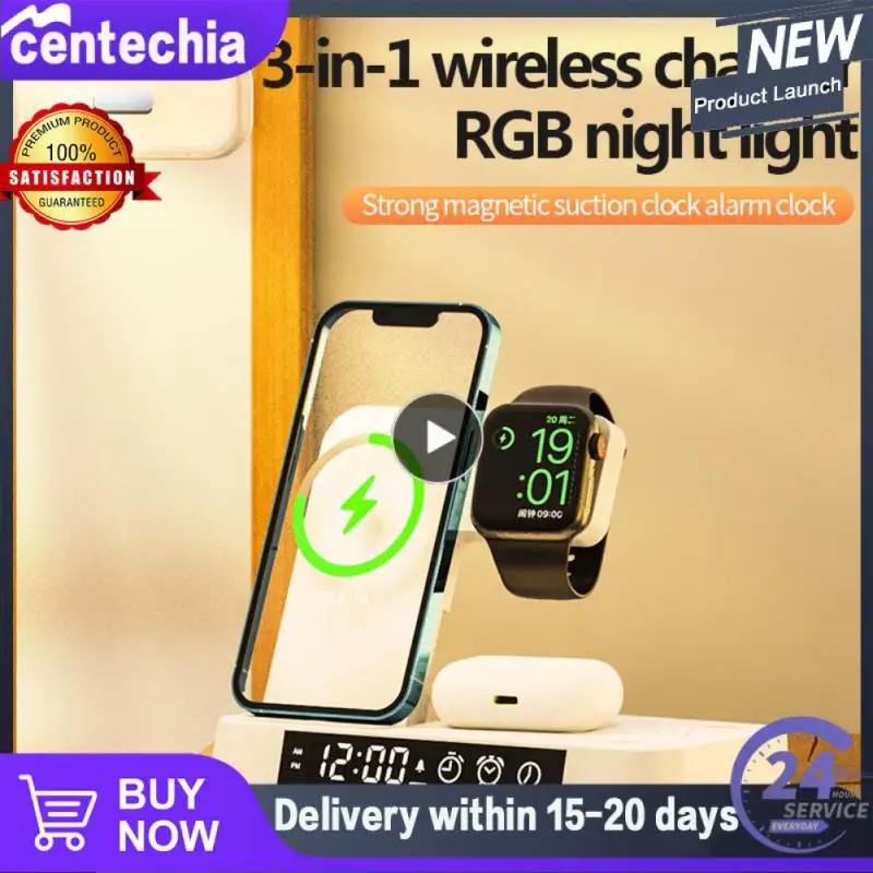 

1/2/3PCS in 1 Wireless Charger Stand For iPhone 12 13 14 max Airpods 2 3 Apple Watch 8 7 6 QI Fast Charging