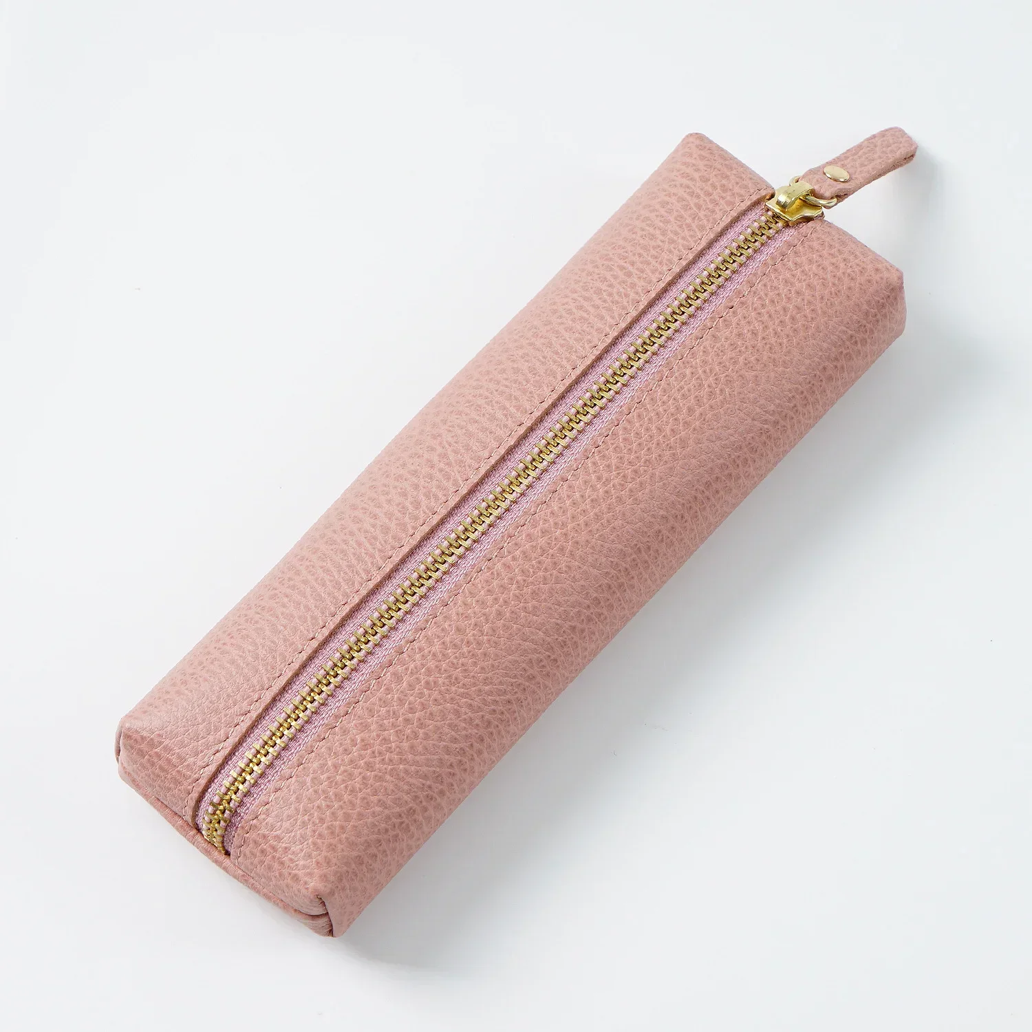 Пенал из натуральной кожи, многофункциональный чехол для канцелярских принадлежностей на молнии для карандашей, ручек, ручек-роллеров и перьевой ручки