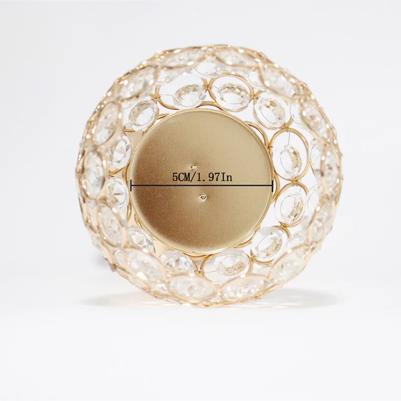 crystal tealight candle holders metal glass candlesticks wedding table centerpiece party christmas home decoration free global shipping