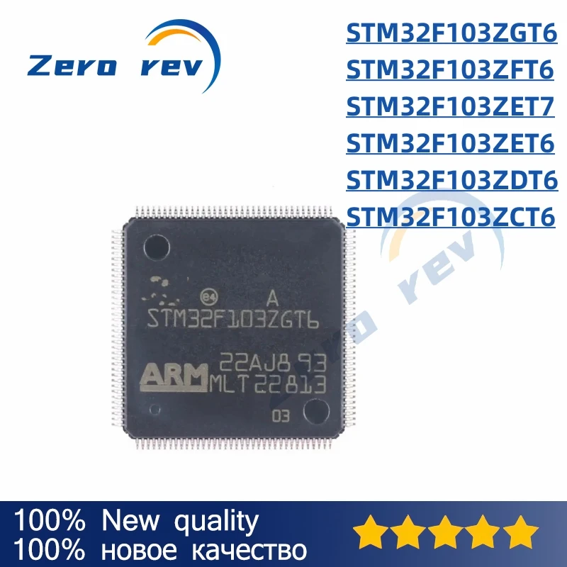 

1Pcs 100% New STM32F103ZGT6 STM32F103ZFT6 STM32F103ZET7 STM32F103ZET6 STM32F103ZDT6 STM32F103ZCT6 LQFP-144