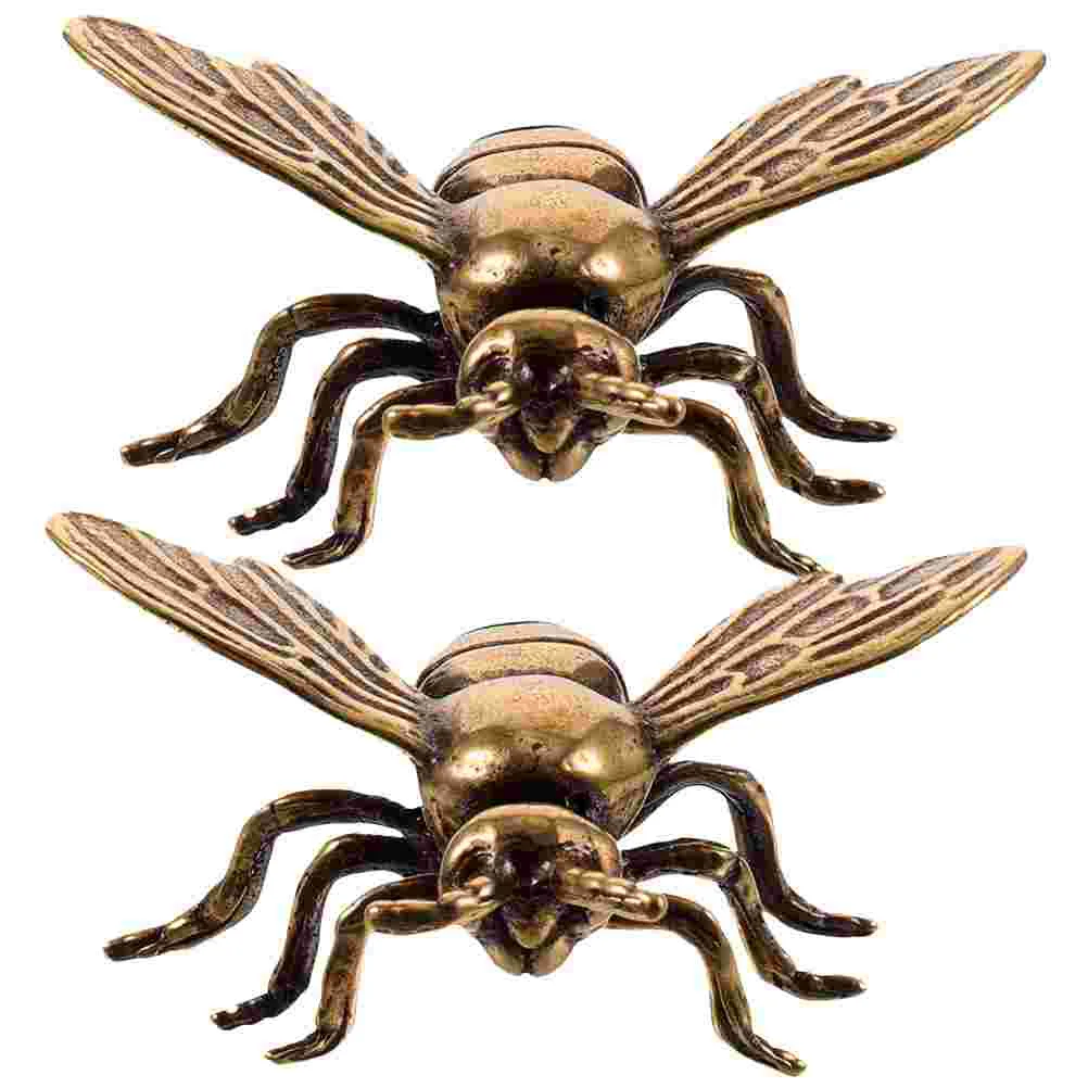 

Toy Brass Bee Ornament Adornments Statue Crafts Decoration Small Figurines Home