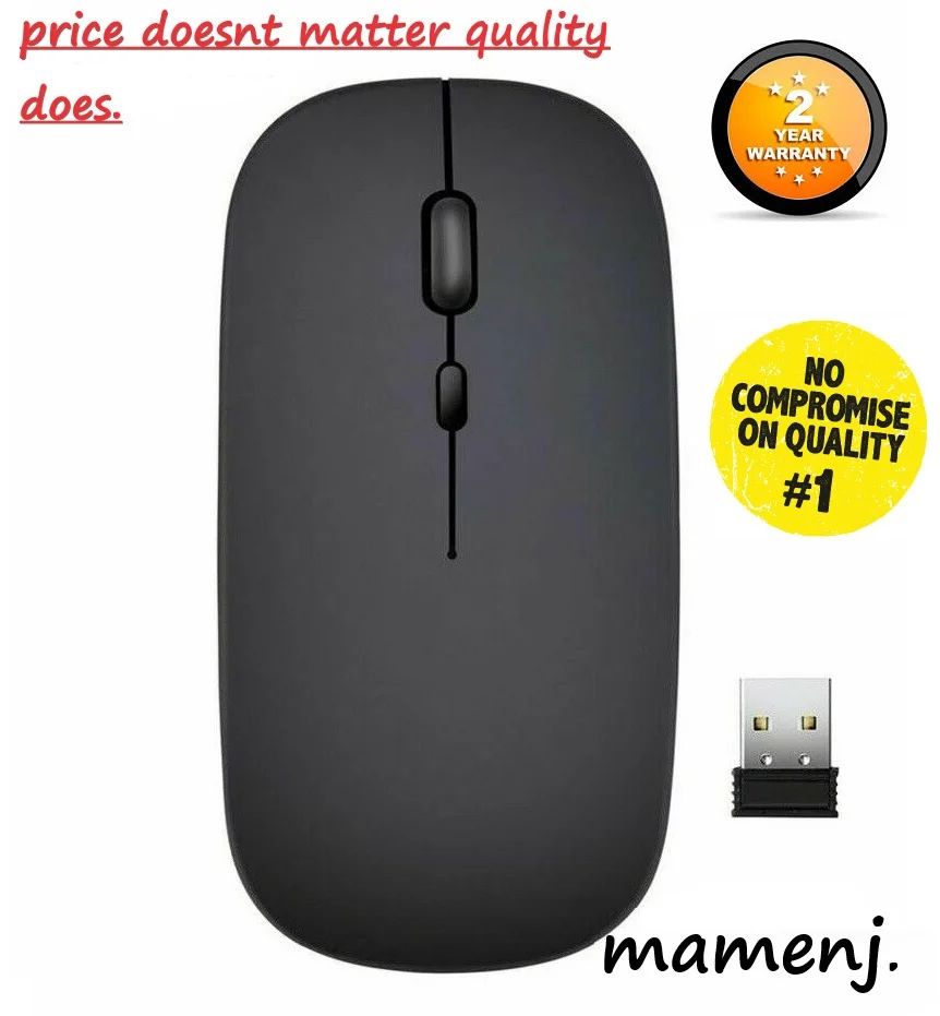 

Mouse Mice Optical Scroll For PC Laptop Computer Slim 2.4 GHz Wireless Cordless