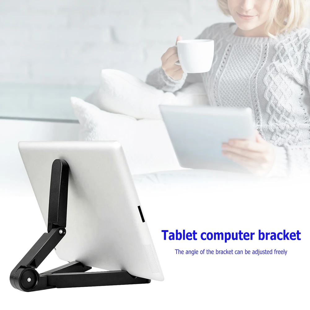 

Portable Foldable Desktop Holder Non-slip Adjustable Tablet Mobile Phone Support for iPad / iphone / Nexus / Kindle
