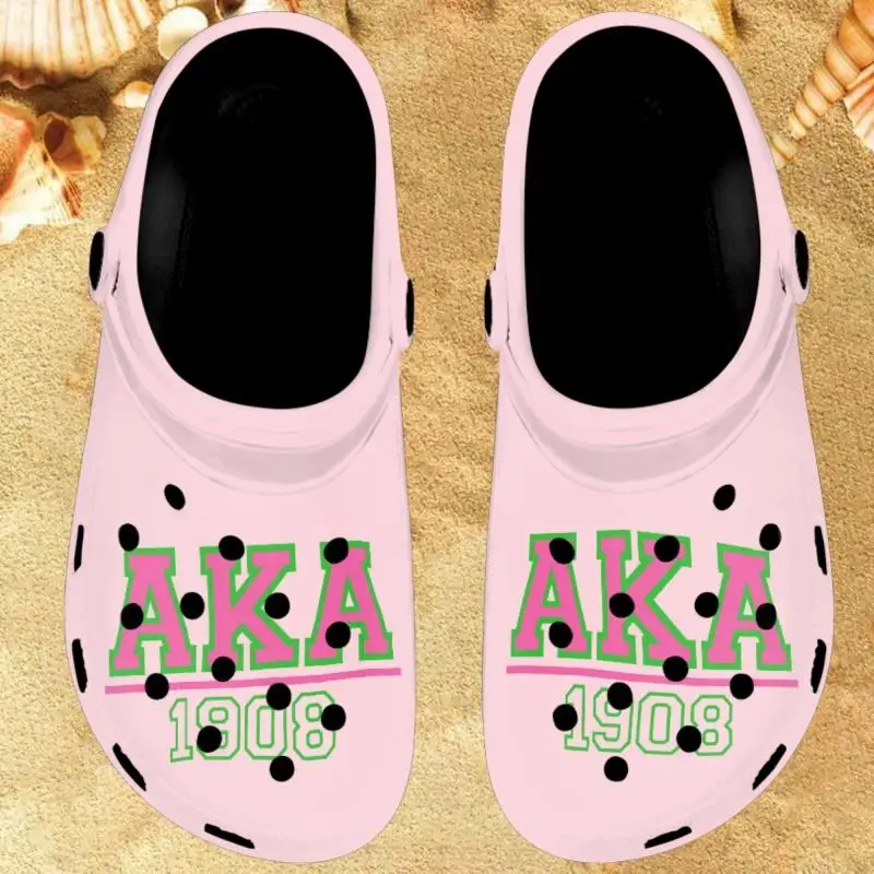 

Сандалии twoheart sgirl Alpha Kappa Alpha, Повседневная летняя дышащая обувь для прогулок, легкие модные тапочки, шлепанцы