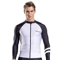 2022 mens fashion 0 5mm split long sleeve sunscreen quick dry surf top front open zipper water sports beach swimming surf top