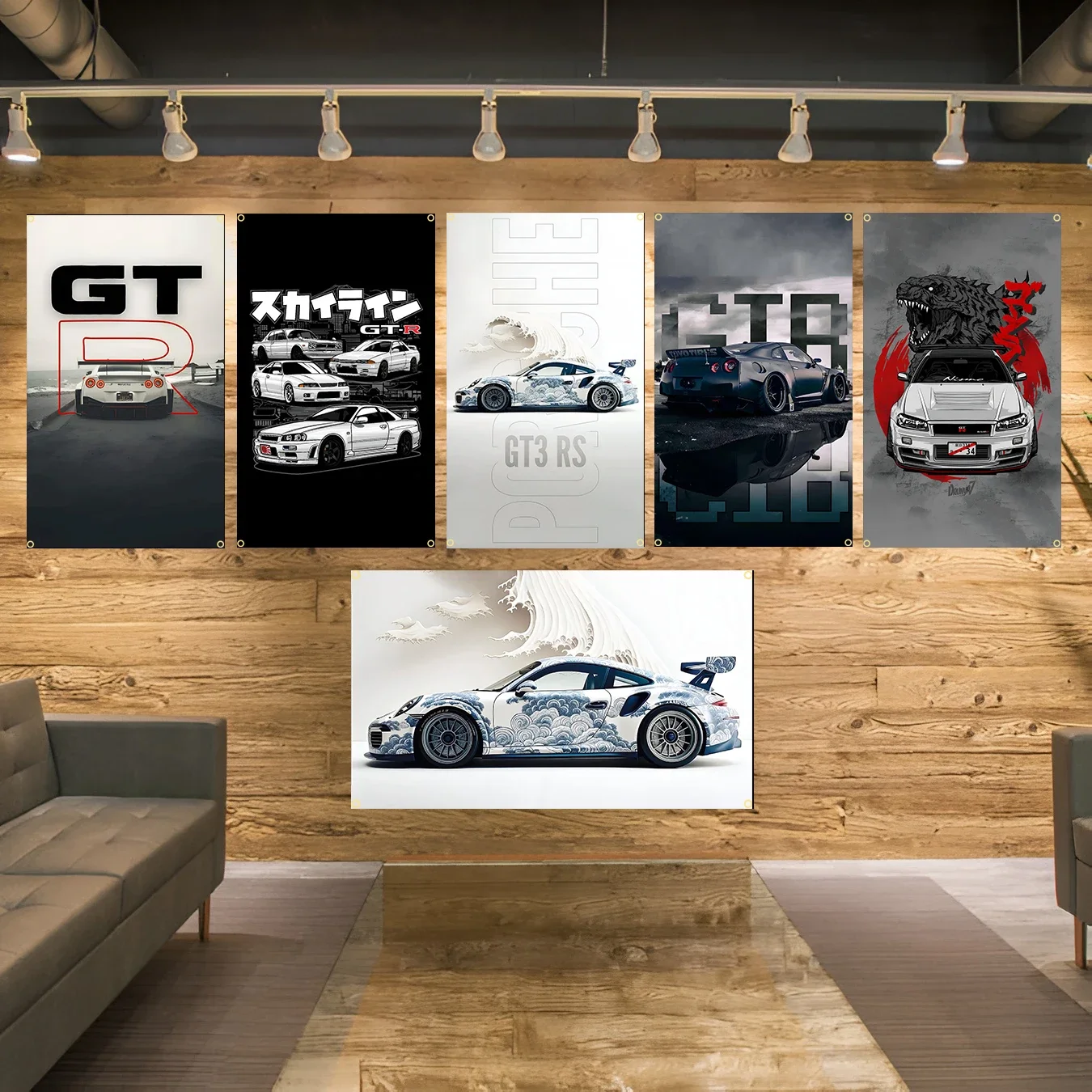 90x150 см 3X5FT крутой GTRs гоночный автомобиль флаг полиэстер печатный баннер для