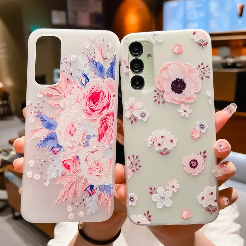 

Luxury Matte Cute Flowers For Redmi A1plus a1 NOTE11S 11 4G Xiaomi 12Pro 12X 12 Shockproof Soft Silicone Back Cover
