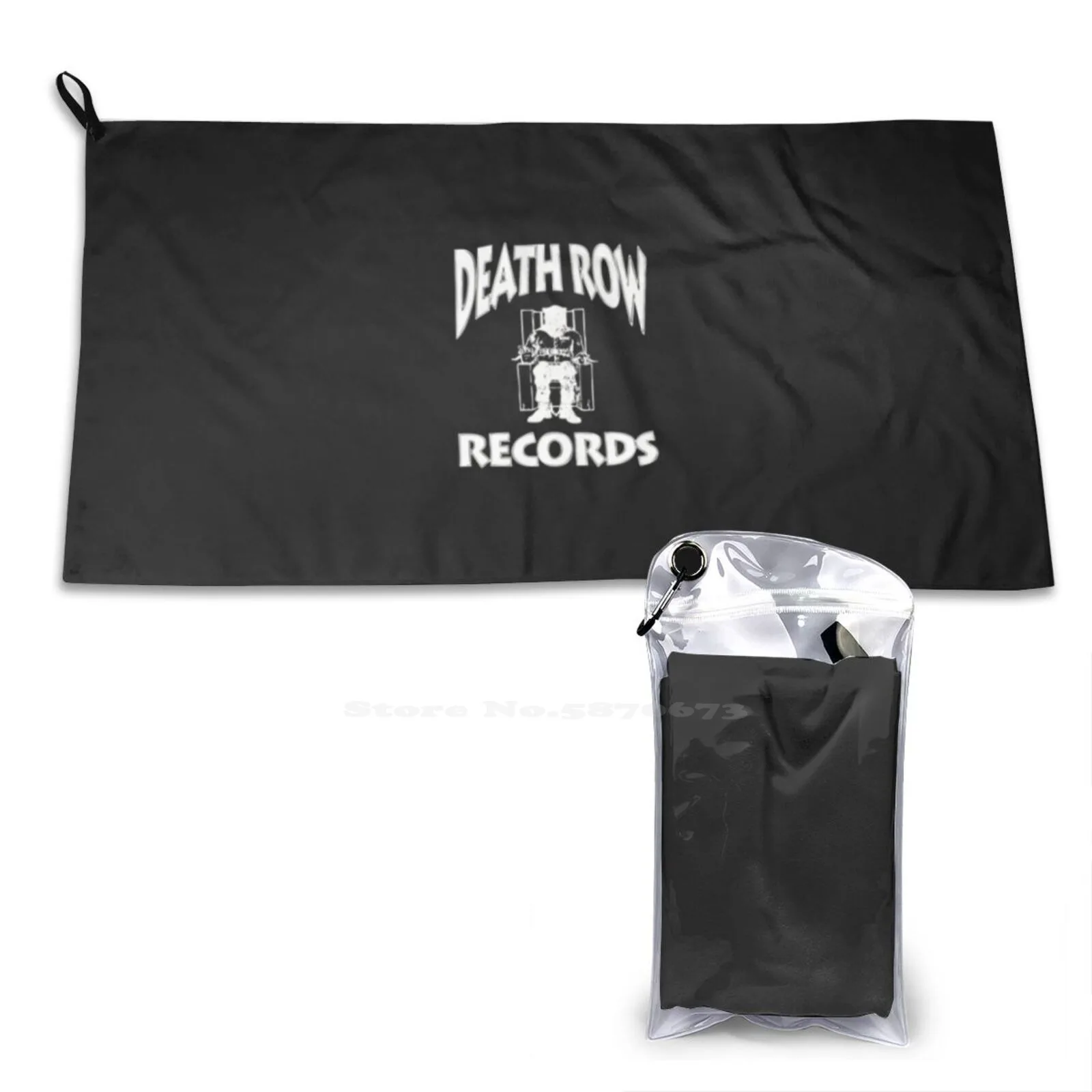 Death Row Record Fashion Soft Bath Towel Quick Dry Death Row Record Records Trending Novelty West Coast East 90S Hip Hop Dre