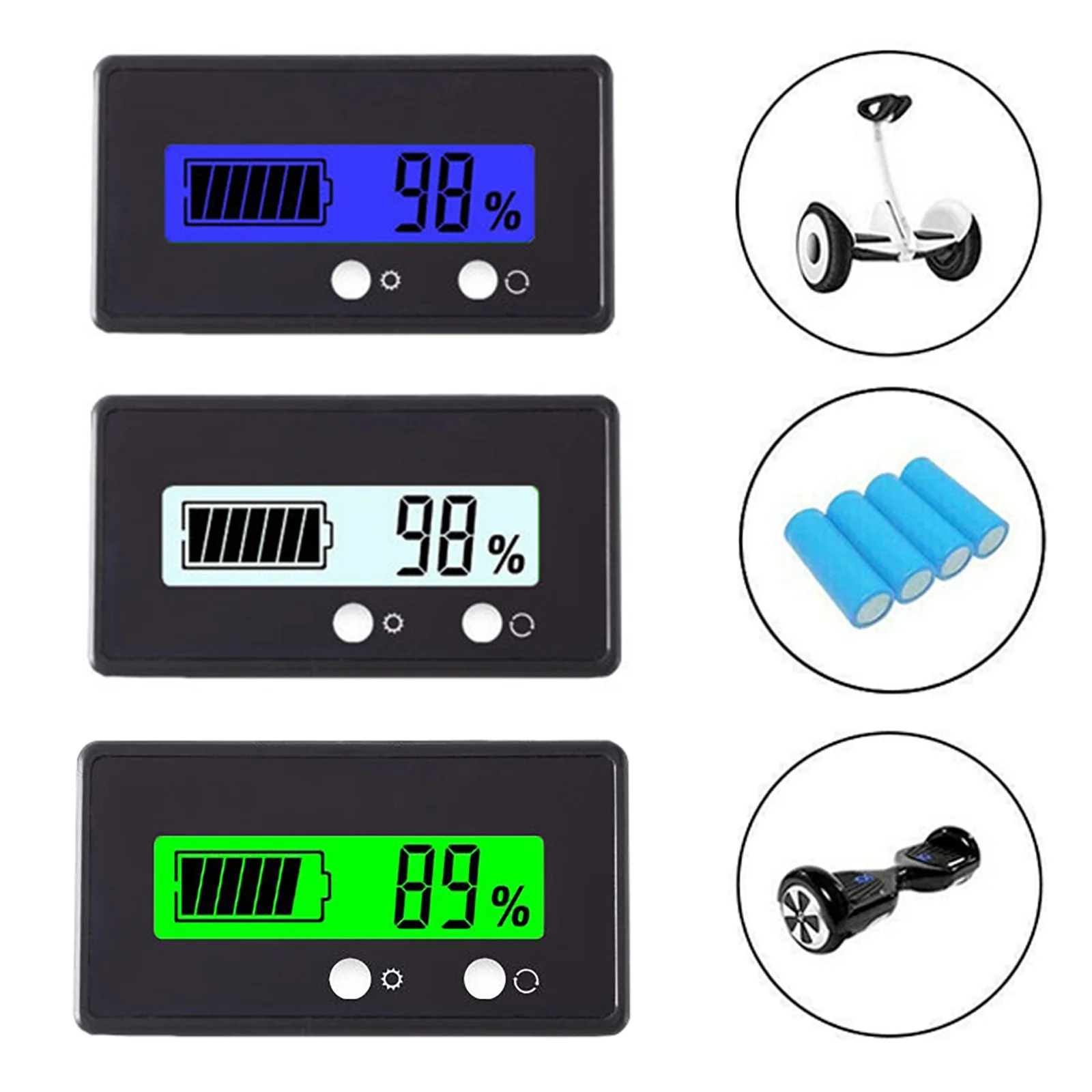 Usb-вольтметр с ЖК-дисплеем, 6-63 в, 12 В, 24 В, 36 В, 48 В