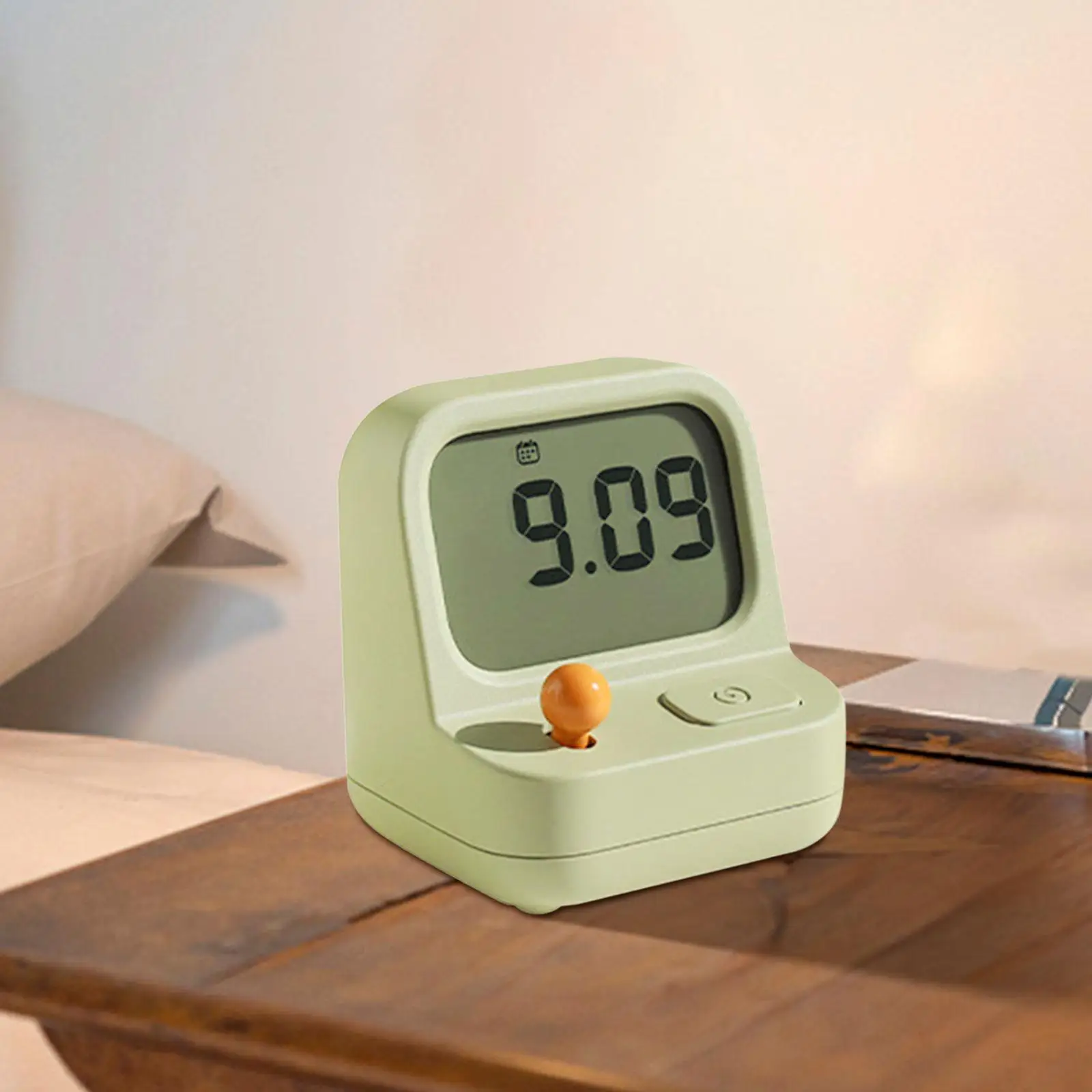 S Multifunctional Creative Snooze Function Silent Non Ticking Table Clock For Kids Bedroom Study Room Nightstand