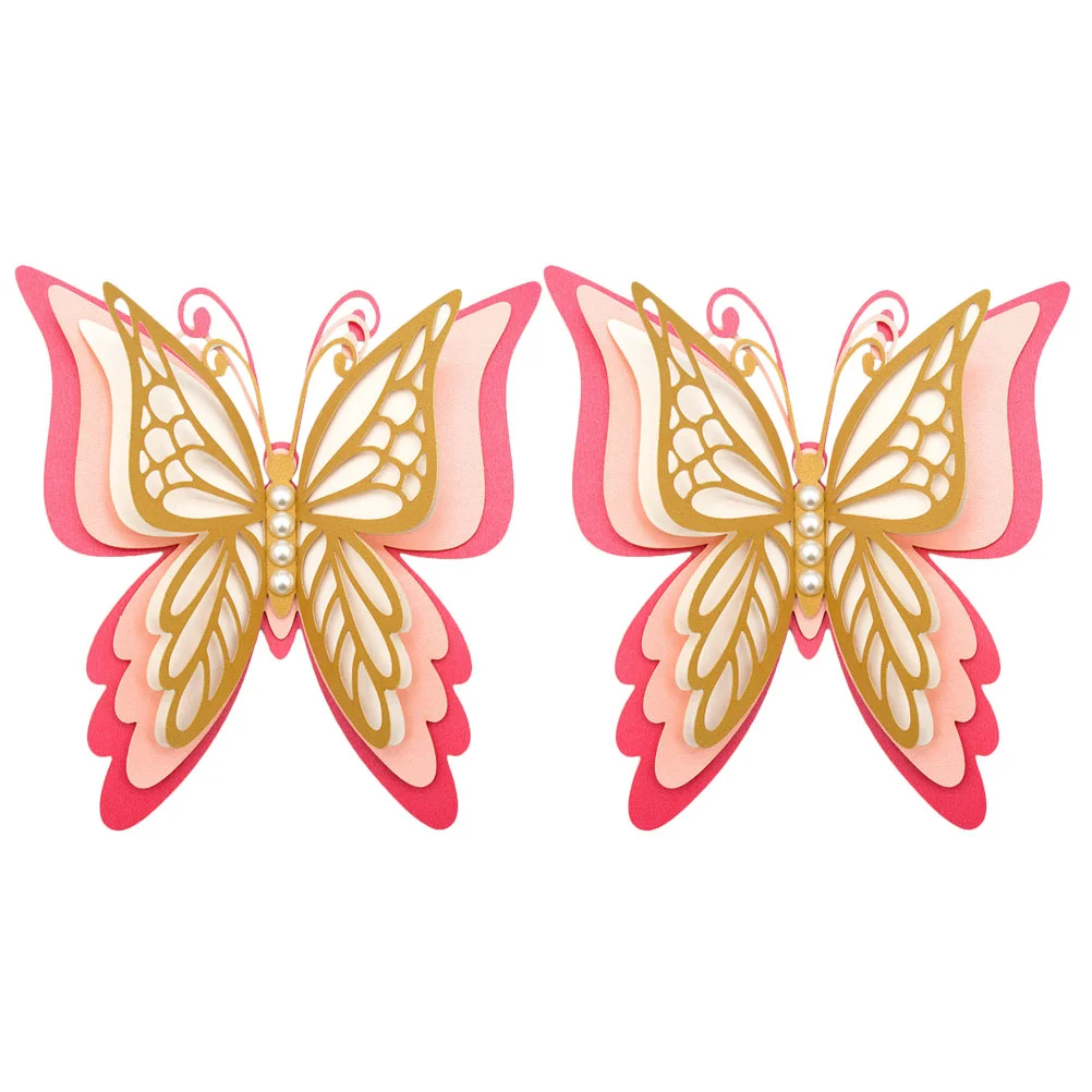 

Wall Stickers Decorations 3D Sticker Butterflies Wedding Decals Mural Decorative Gold Fridge Nursery Birthday Party Favors
