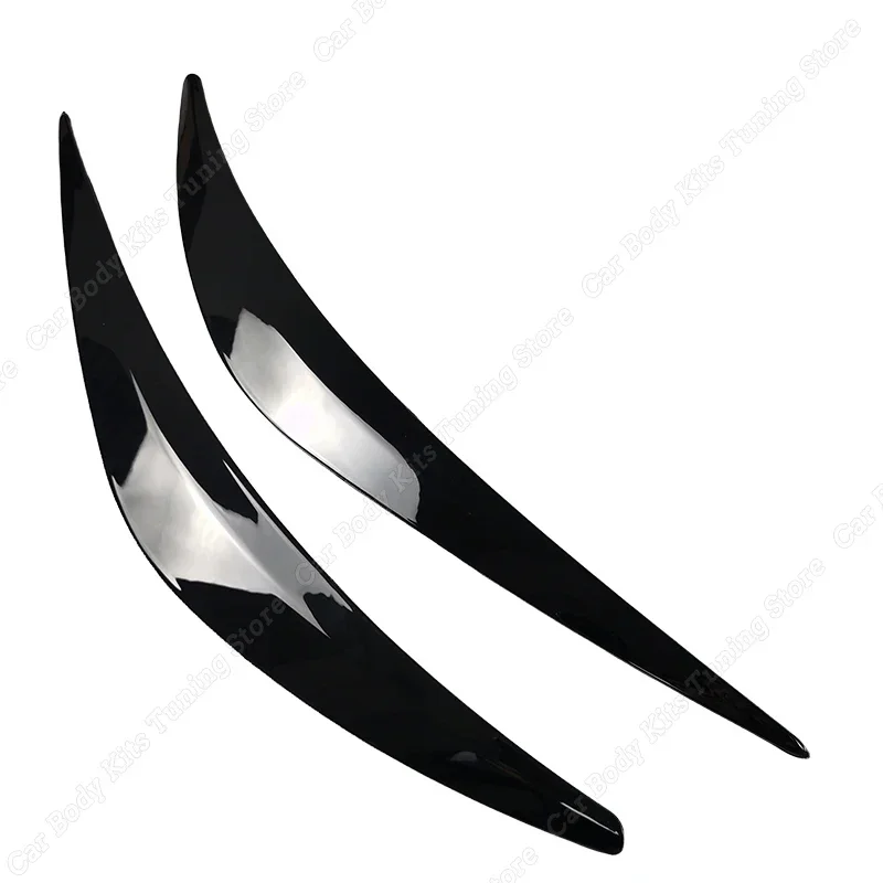 

Для Infiniti Q50 2014-2023 + 2 шт., передняя фара автомобиля, брови, авто накладка, наклейка, комплекты кузова, тюнинг, черный/углеродный вид, ABS